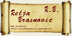 Relja Brašnović vizit kartica